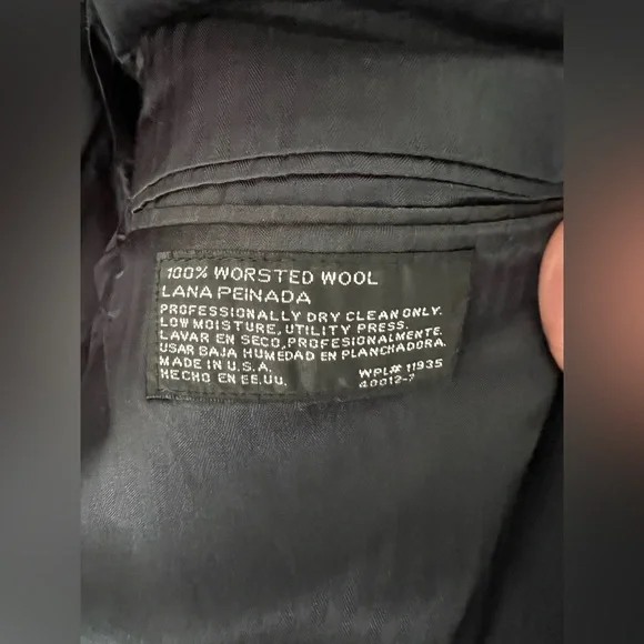 Stafford Navy Pinstripe Suit 41 regular - Picture 5 of 7